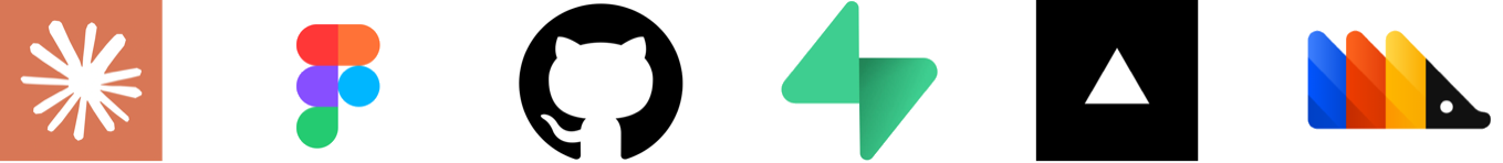 The tool chain: Claude, Figma, GitHub, Supabase, Vercel and PostHog.